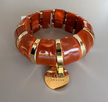 Stretch armband chunky tegel