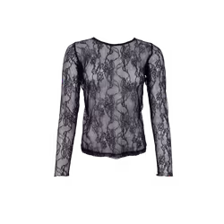 Lara spetsmesh svart