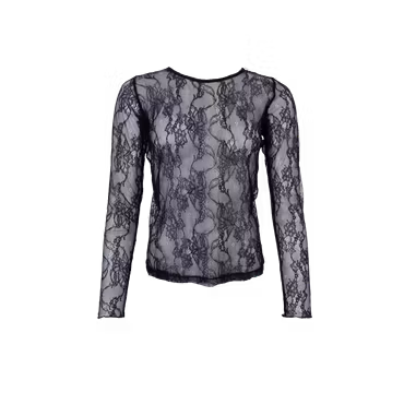 Lara spetsmesh svart