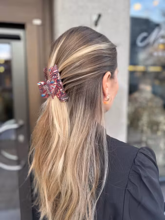 Serianna hårklämma röd multi