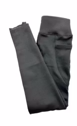 Fleecefodrad svarta leggings