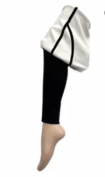 Fleecefodrad svarta leggings