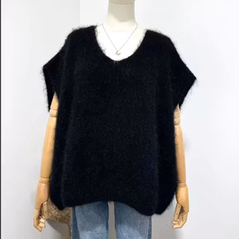 Celinn mohairväst svart