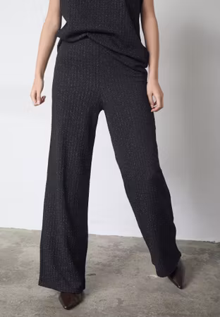 Glut byxa lurex svart