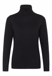 Mila stickad polo svart