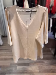 Sabina70 topp krämvit