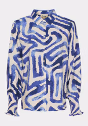 Ane smock shirt blå