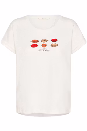 Lumilla T-shirt red lips