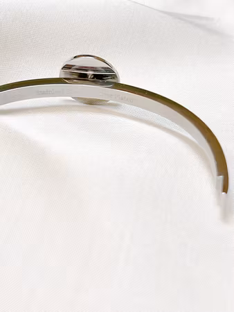 Cuff armband silver för knappsmycken