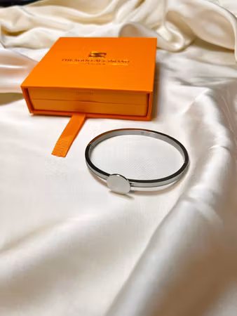 Cuff armband silver för knappsmycken