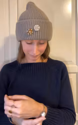 Broschpin silver för knappsmycken