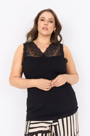 Stella36 spetslinne svart