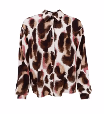 Elisia skjorta brun/rosa