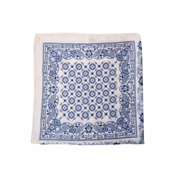 Trish mini scarf sand/blå