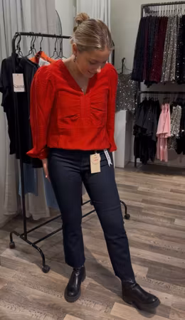 Folyrose jeans flare mörk denim T