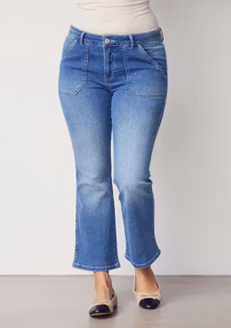 Como flare jeans basic wash