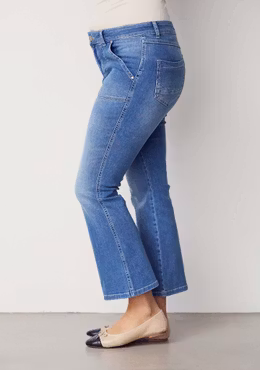 Como flare jeans basic wash
