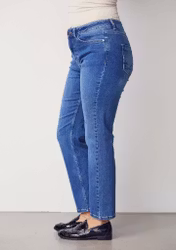 Monza straight jeans light blue denim