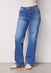 Bologna wide jeans mid denim