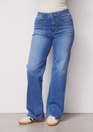 Bologna wide jeans mid denim