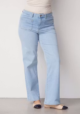Bologna wide jeans light denim