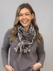 Scarf mönstrad beige