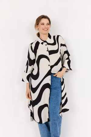 Chanita klänning svart/vit