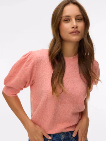 Doffy stickad coral melange