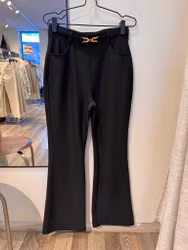 Stretchiga finbyxor bootcut svart