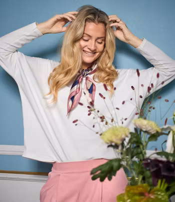 May loose långärmad vit