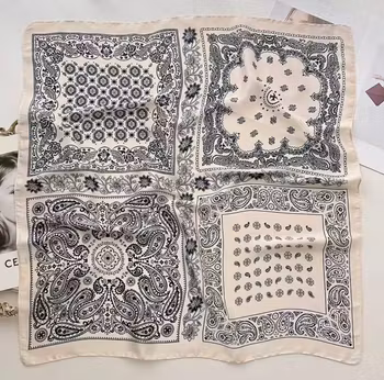 Paris scarf blå/vit