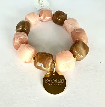Armband stretch mix rosa/nougat