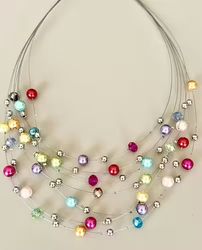 Halsband mix pärlor