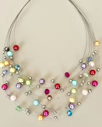 Halsband mix pärlor