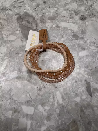 Pärlarmband 4 st mix rosa