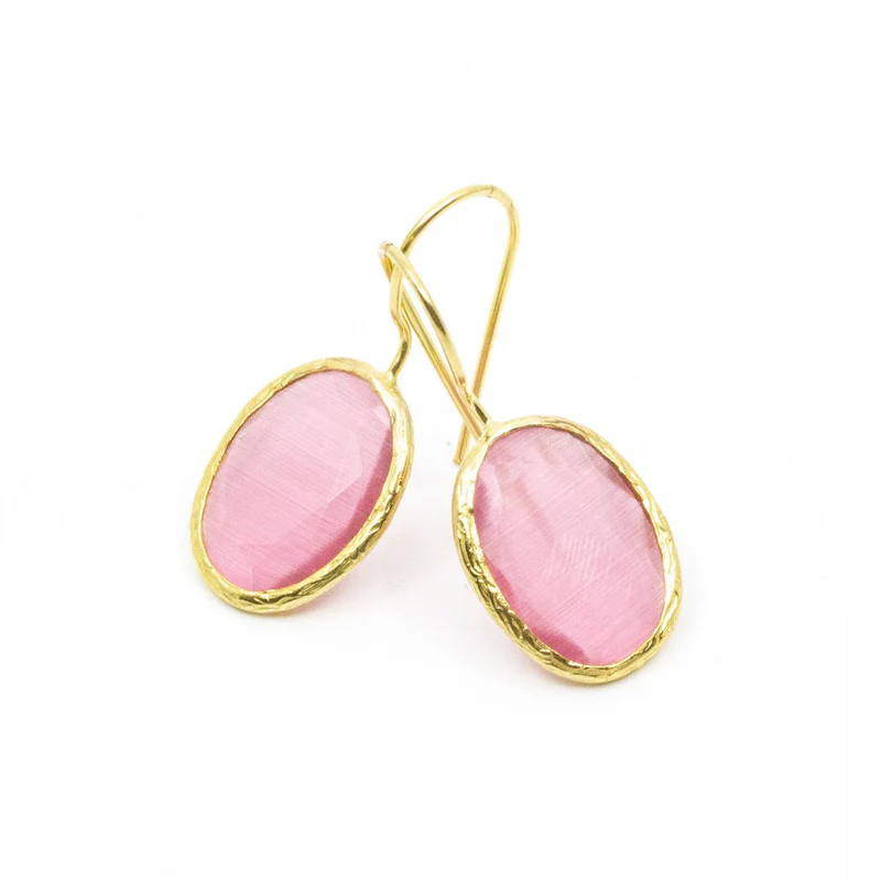 Thea örhänge rosa guld