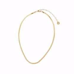 Glow 3mm halsband guld