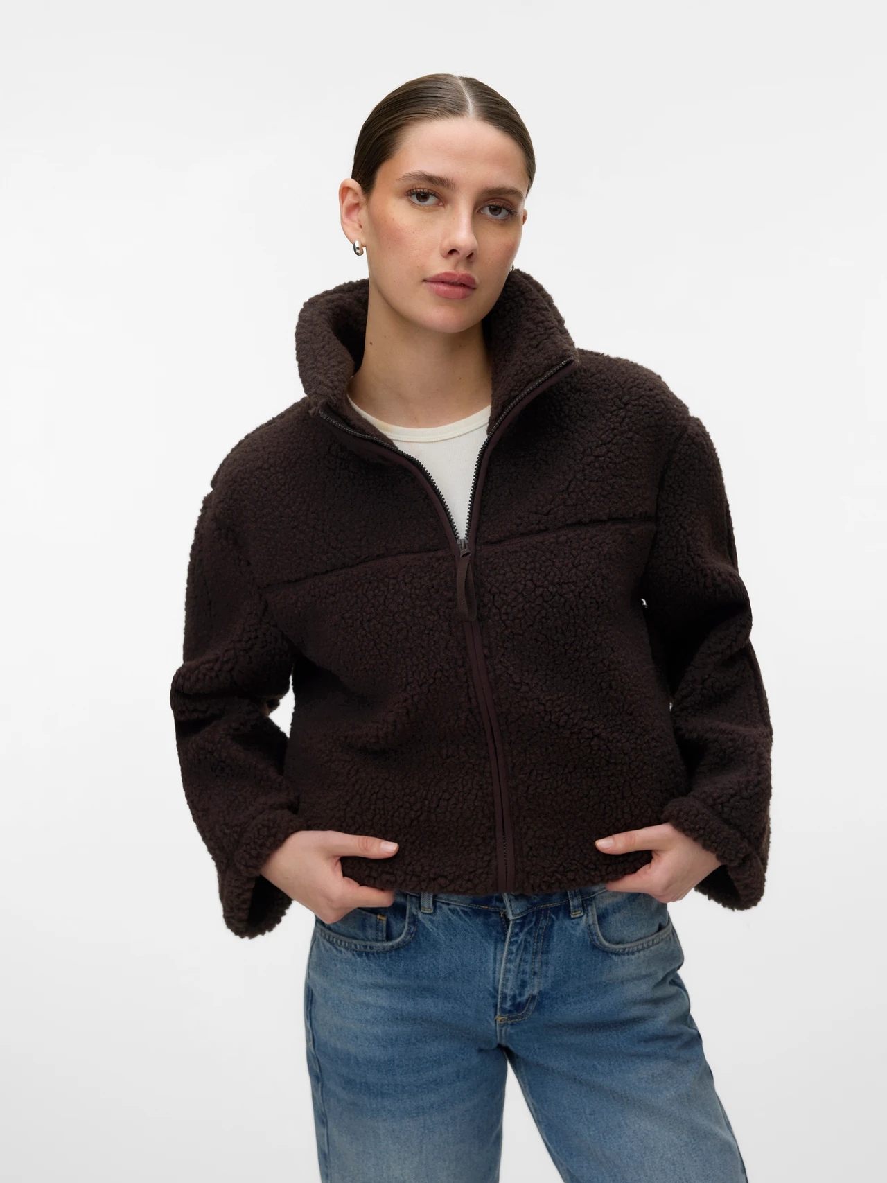 Karla teddyjacka brun