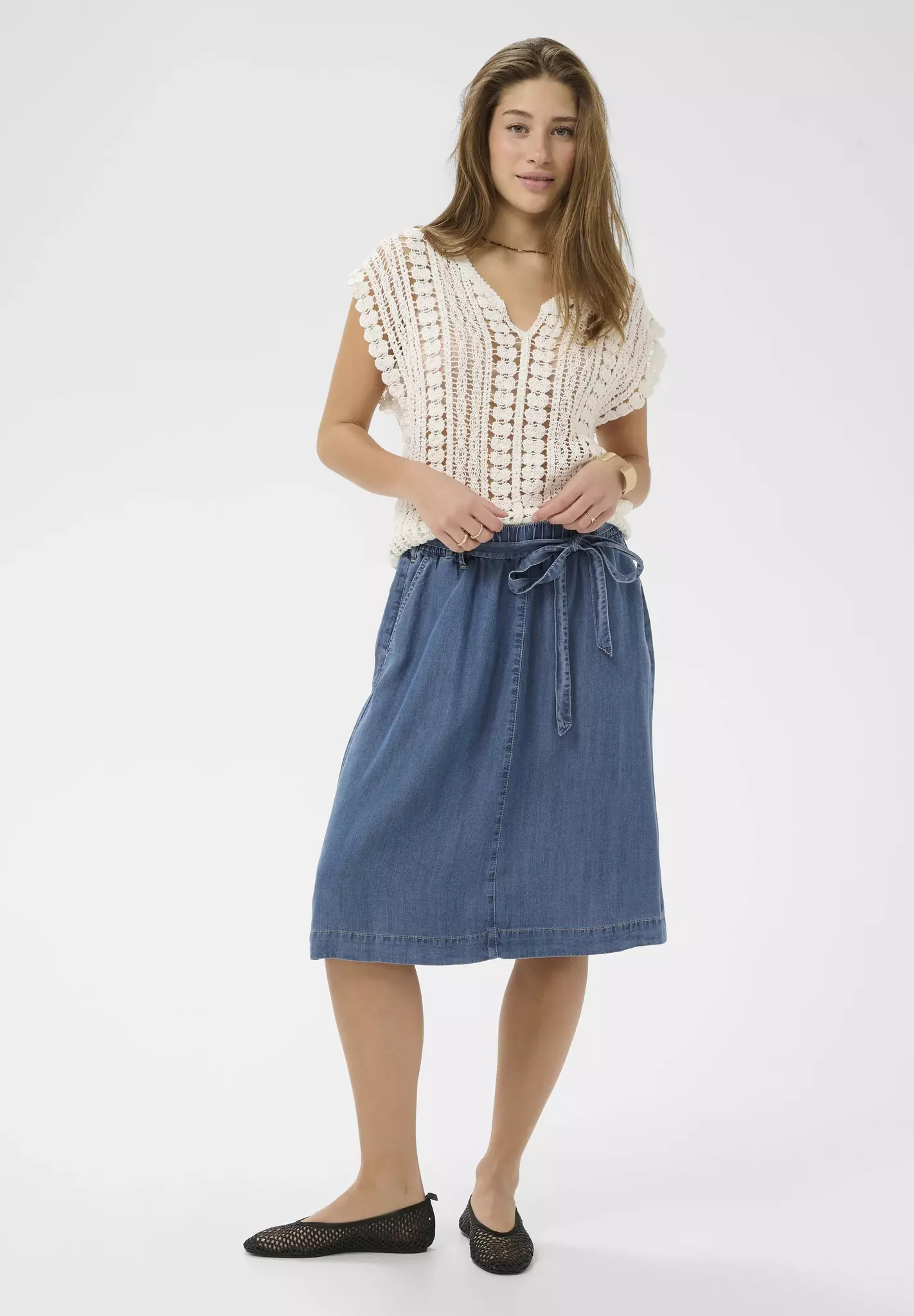 Molly lyocellkjol jaspar blue