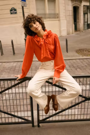 Natalia 7/8 twill byxa sand