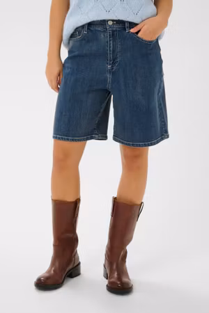 Polina jeans shorts mid denim