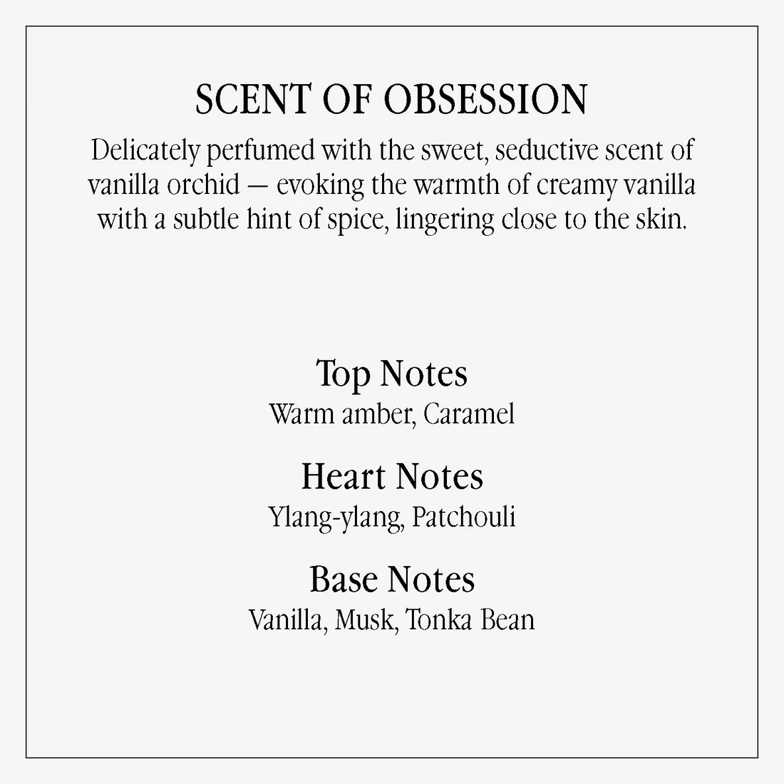 Eau de Parfume Obsession