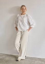 Pearl pant linne/viskos sand