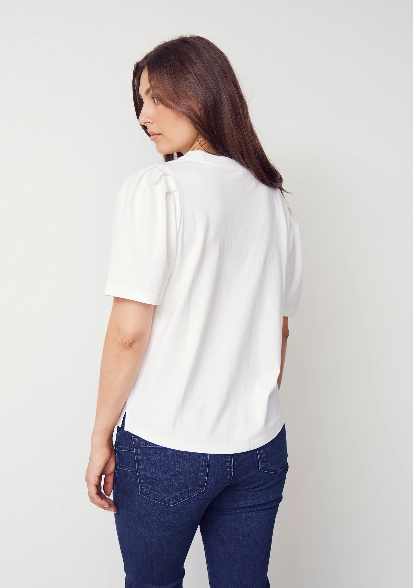 Tinni v-neck t-shirt vit