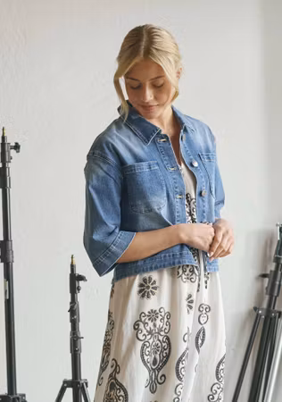 Carpi jeansjacka basic denim wash