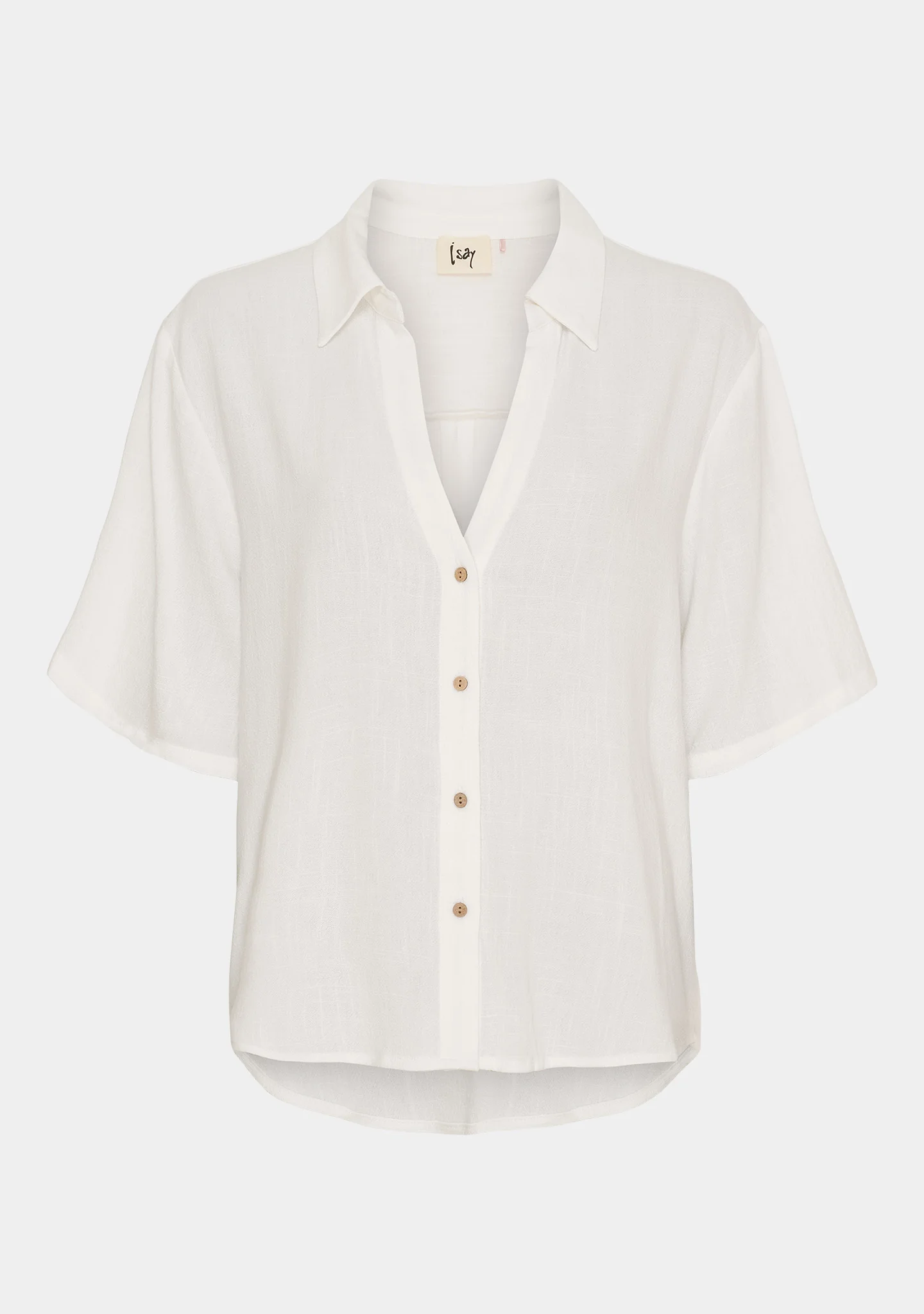 Pearl kortärmad skjorta broken white