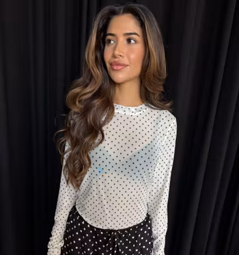 Annie mesh prickig off white