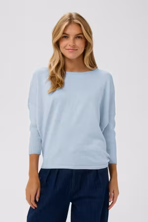 Mila r-neck pullover heather melang