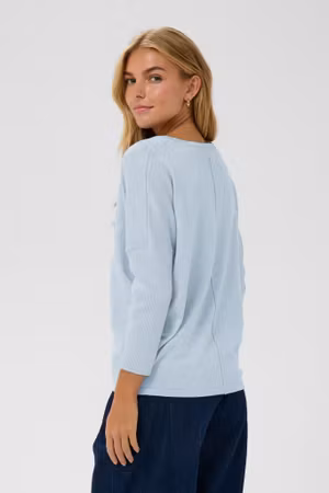 Mila r-neck pullover heather melang