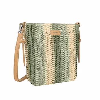 Stråväska liten grön